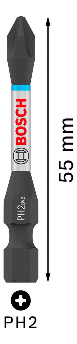 Juego De Brocas Pro Impact Ph2 De 55 Mm, 15 Piezas Bosch - Imagen 5