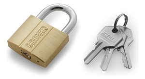 Candado De Bronce Macizo 25 Mm Bremen(R) 7055 Con 3 Llaves