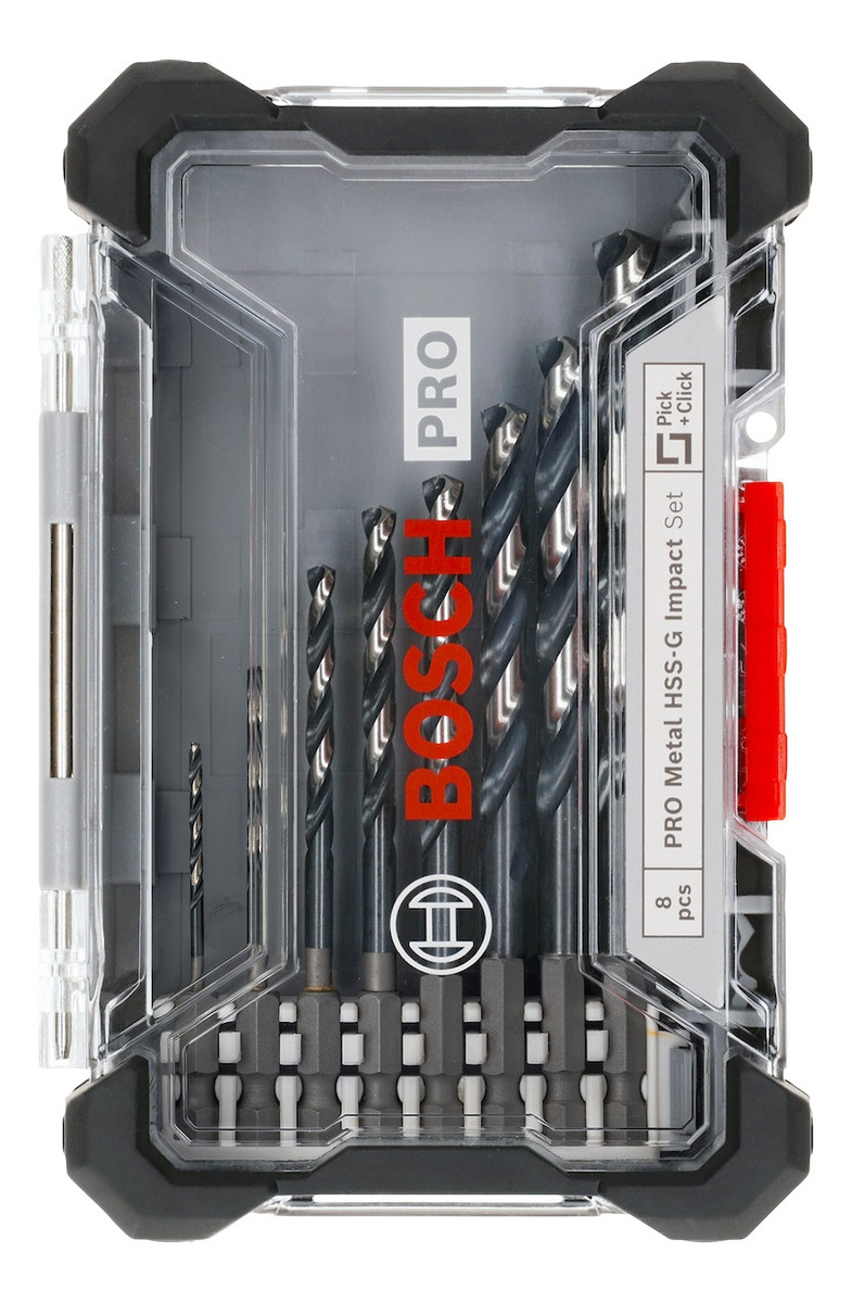Set De 8 Mechas Impact Control Hss-g 1/4 Bosch Metales - Imagen 2