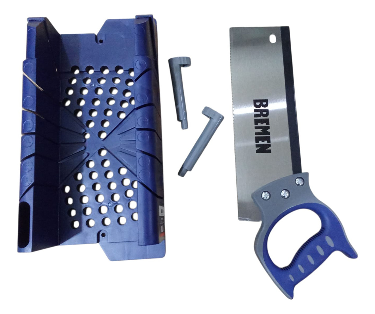 Caja Para Ingletes Topes Bremen Con Serrucho Costilla Trader - Imagen 4