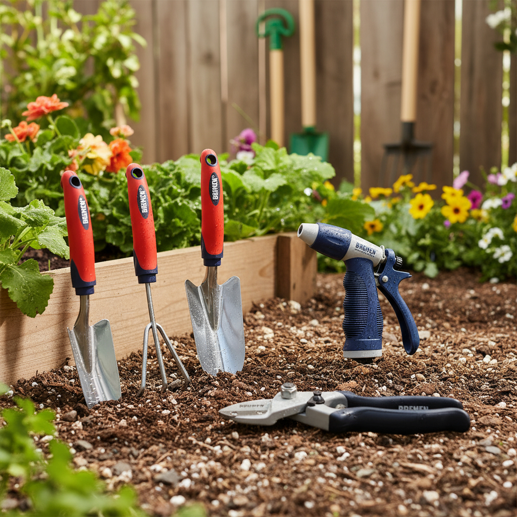 Combo Jardin Bremen Tijera Riego 2 Palas Escardillo