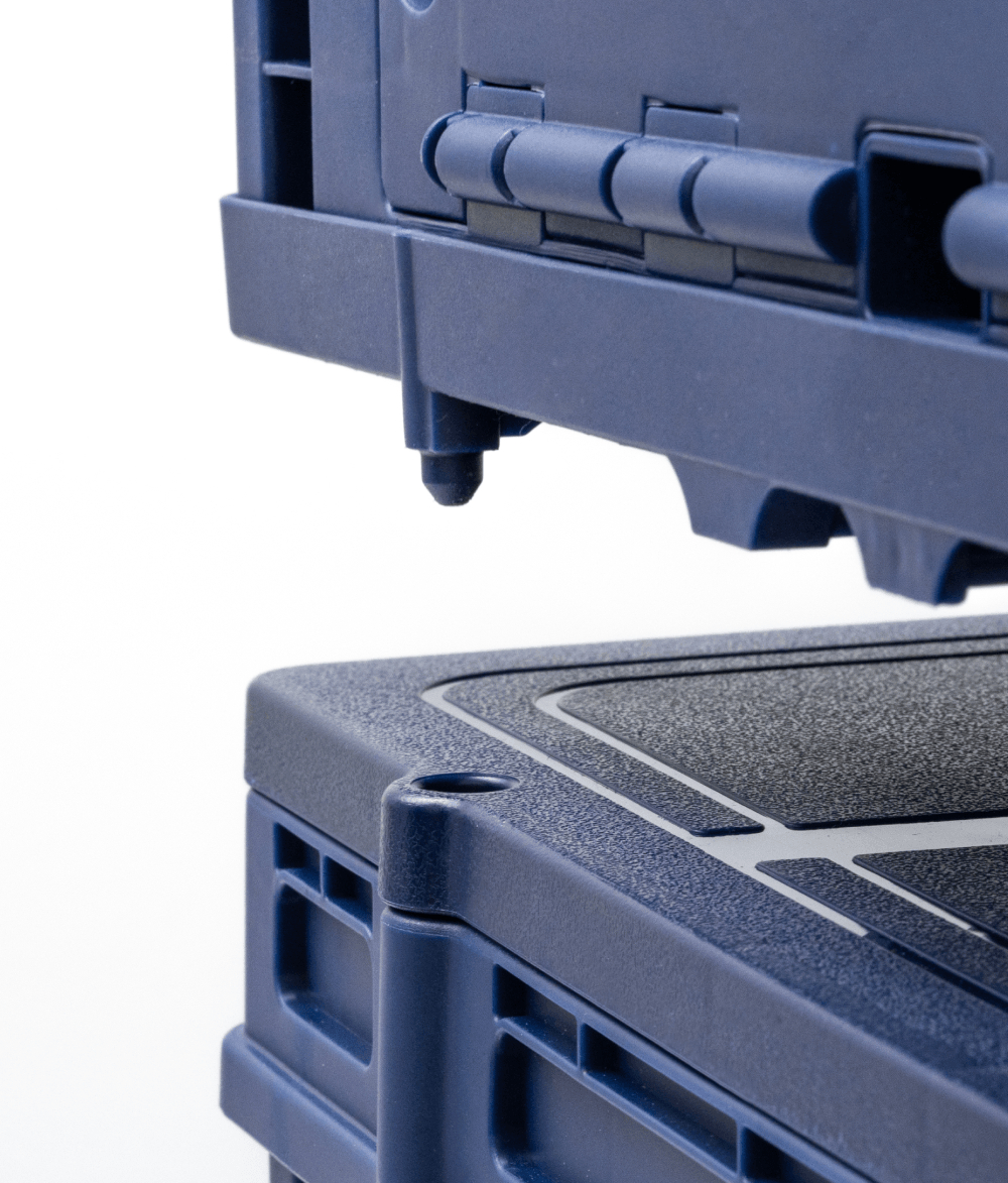 Cajon Plegable Con Tapa 30kg/62.5l Bremen 8636 Apilable - Imagen 3