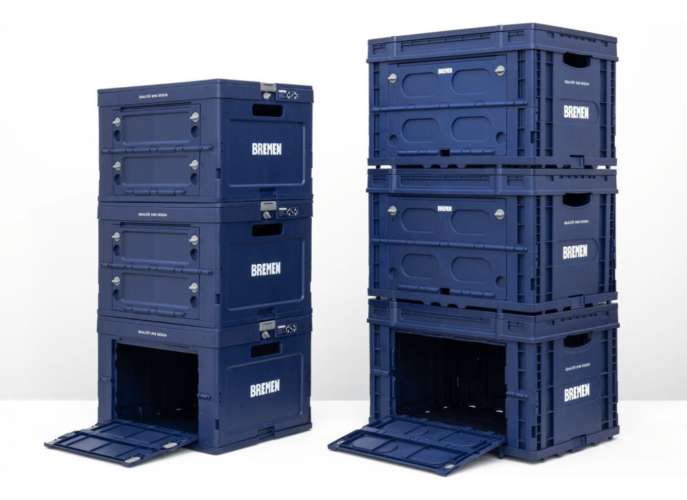 Cajon Plegable Con Tapa 20kg/47l Bremen 8636 Apilable - Imagen 8