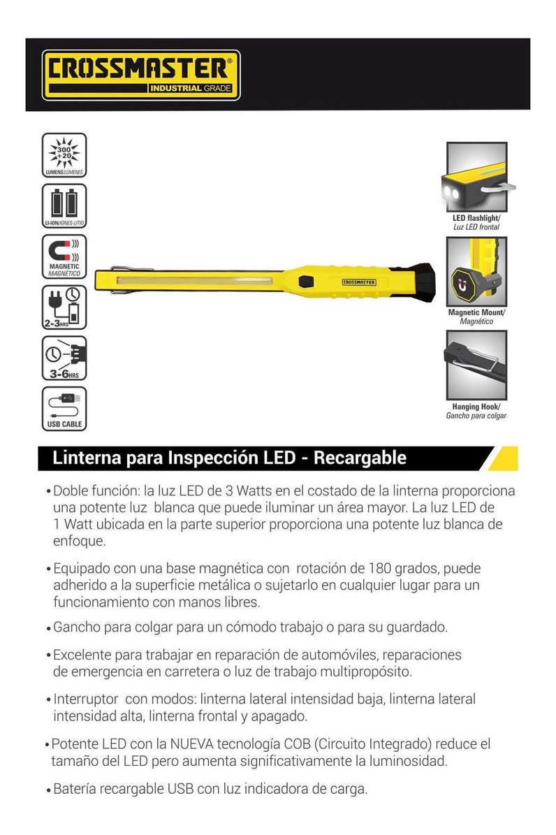 Linterna Inspección Led Recargable 3 W Crossmaster 9932724 - Imagen 2