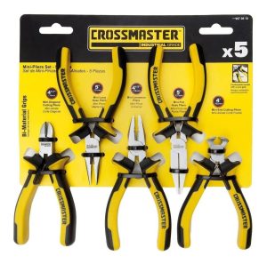 Kit Set Juego De Pinzas Alicates Crossmaster 5 Piezas