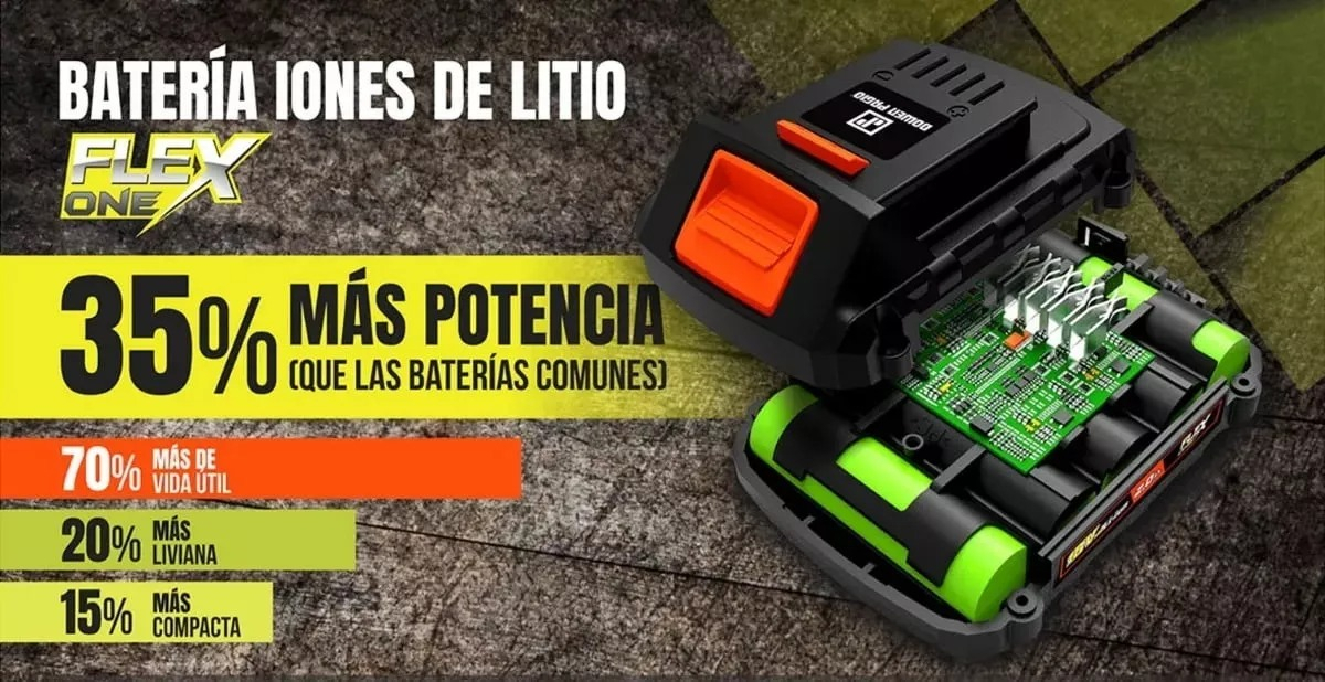 Bateria Dowen Pagio 9998125 18v 4.0 Ah Flex One Litio - Imagen 3