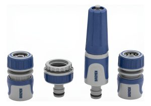 Kit Lanza De Riego Regulable Bremen 4pz Acople Conector 8403