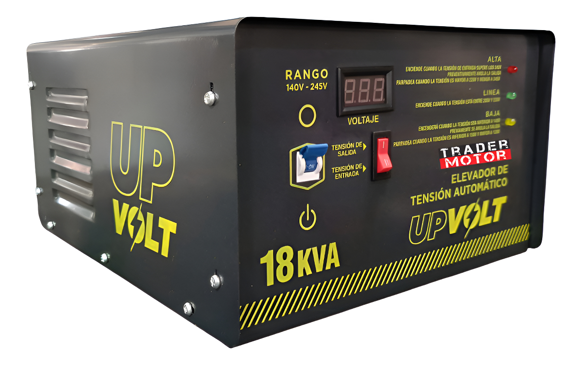 Elevador De Tension Up Volt 18kva 140-245v Estabilizador C - Imagen 2